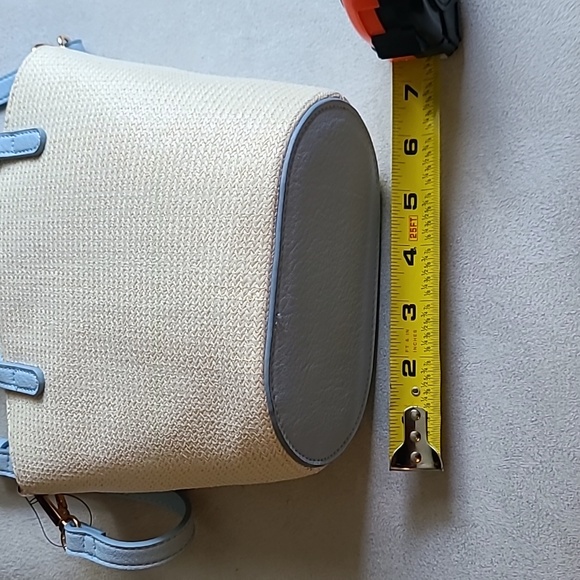 LAUREN CONRAD WOMEN'S BLUE & CREAM PURSE - Picture 8 of 16